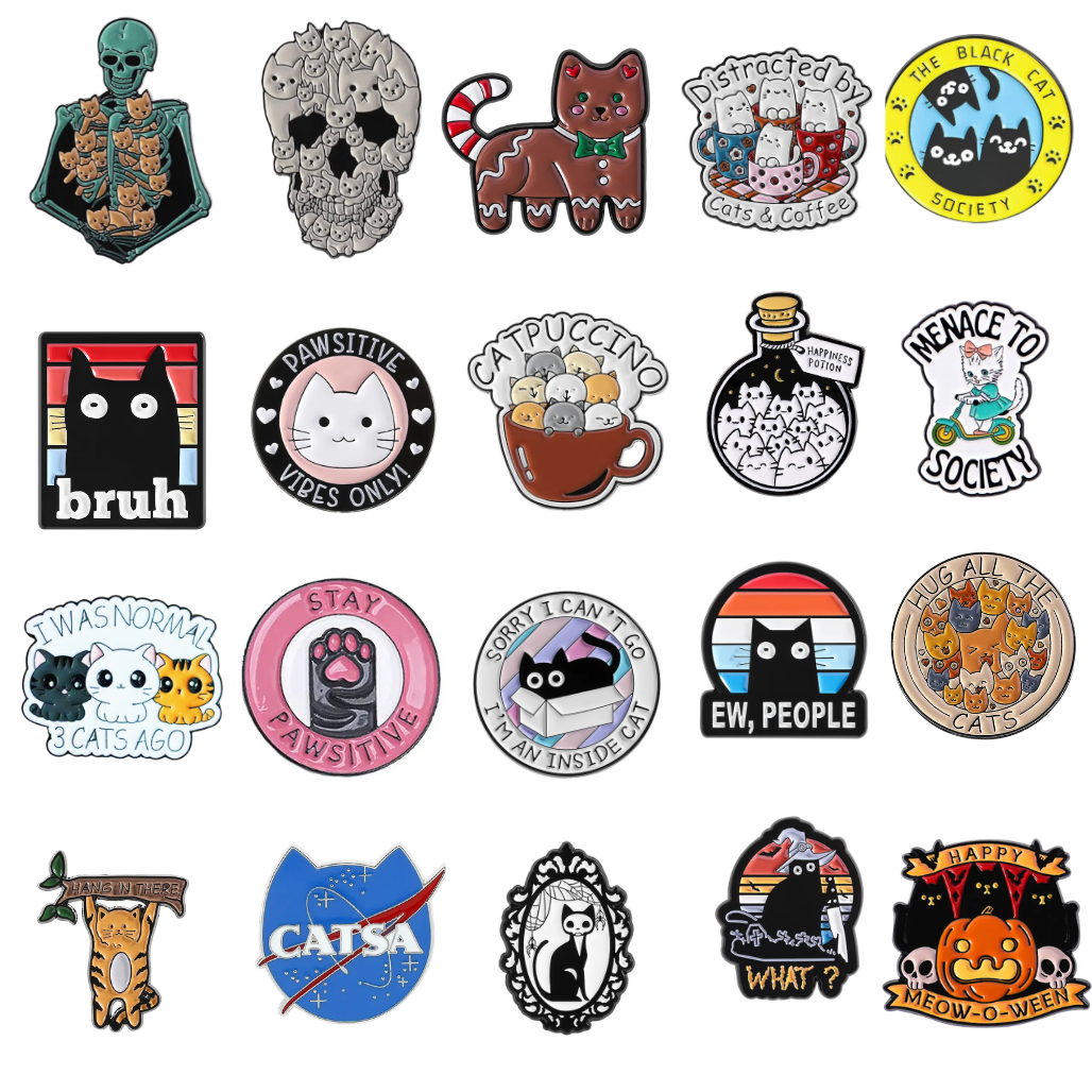 Cat Enamel Pins
