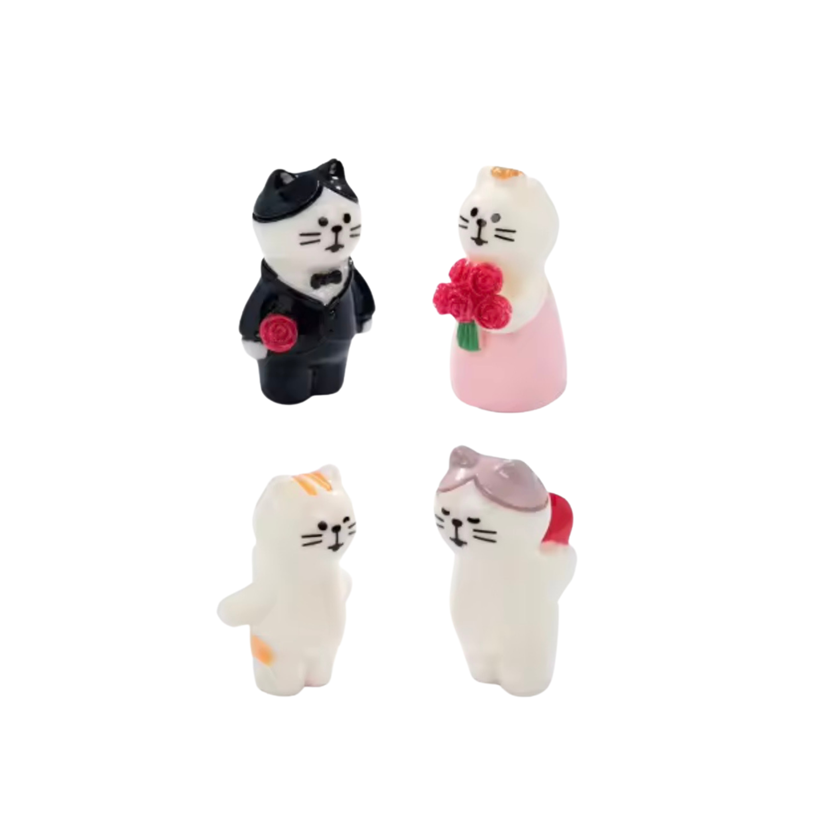 Mini Resin Wedding Cats