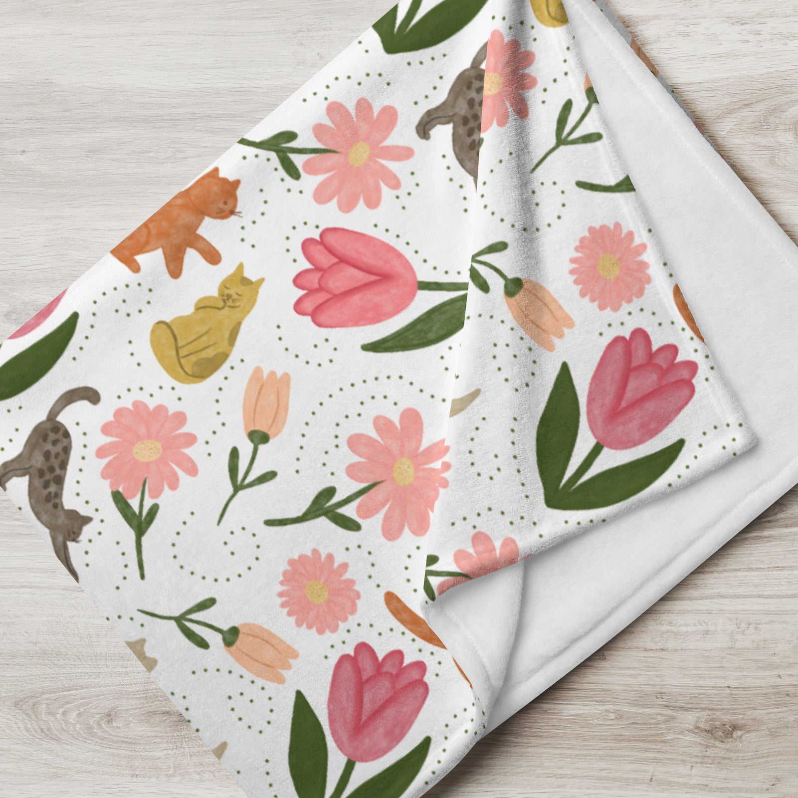 Generously Sized Cat Throw Blanket