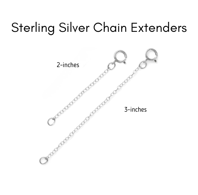Sterling Silver Chain Extender For Necklace