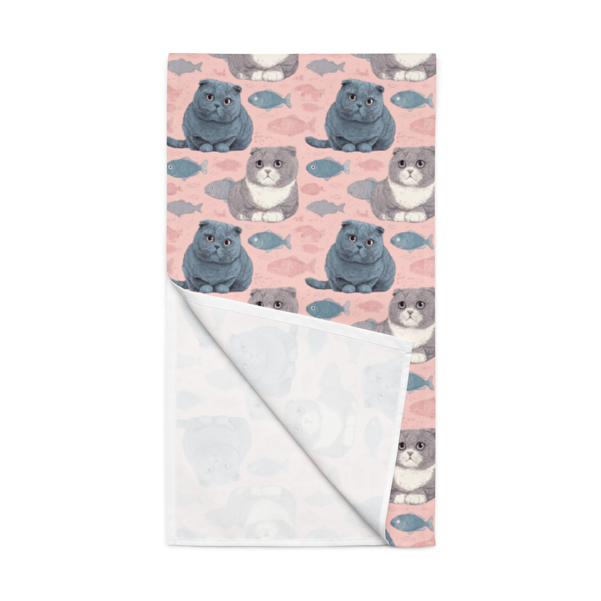 Table runner | Pink Scottish Fold Cats