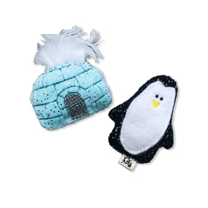 Penguin and Igloo Cat Toy
