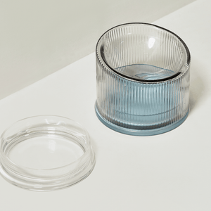 2-in-1 Elevated Glass Cat Bowl