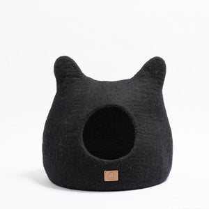 Night Black | Ear Style Cave Cat Bed