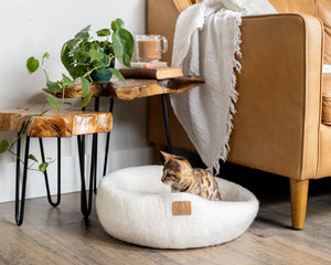 Snow White | Round Style Cave Cat Bed