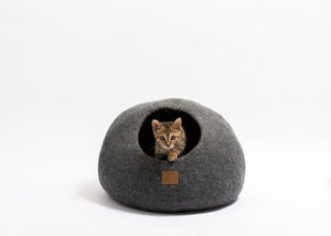 Stone Gray | Round Style Cave Cat Bed