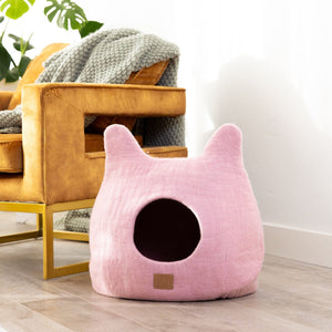 Valentine Pink | Ear Style Cave Cat Bed