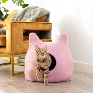 Valentine Pink | Ear Style Cave Cat Bed