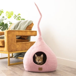 Valentine Pink | Tail Style Cave Cat Bed