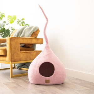 Valentine Pink | Tail Style Cave Cat Bed