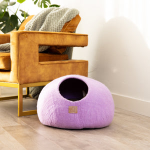 Lilac Purple | Round Style Cave Cat Bed