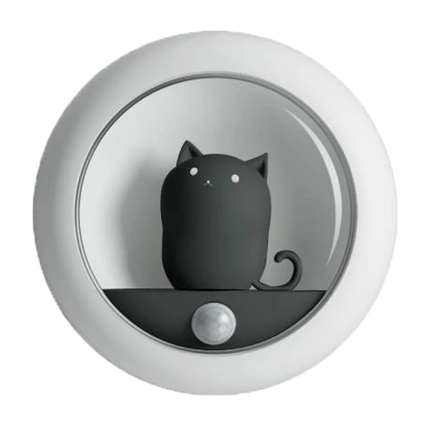 Black Cat Motion Sensor Light