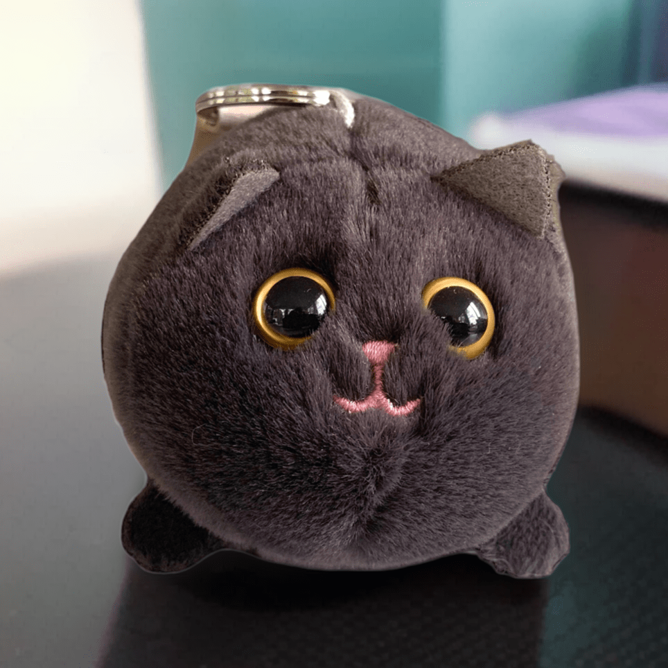 Fat black hot sale cat stuffed animal
