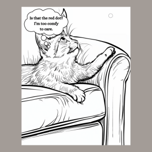 Cat Thoughts Coloring Book | Funny Cat Coloring Book for Adults