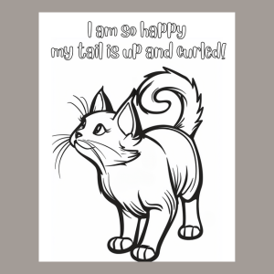 Cat Thoughts Coloring Book | Funny Cat Coloring Book for Adults