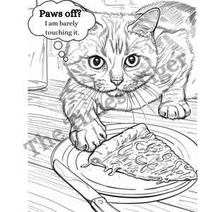 Cats Being Cats Printable Cat Coloring Book