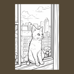 Cat Coloring Page