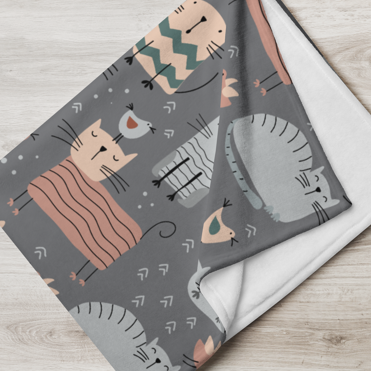 Generously Sized Cat Throw Blanket