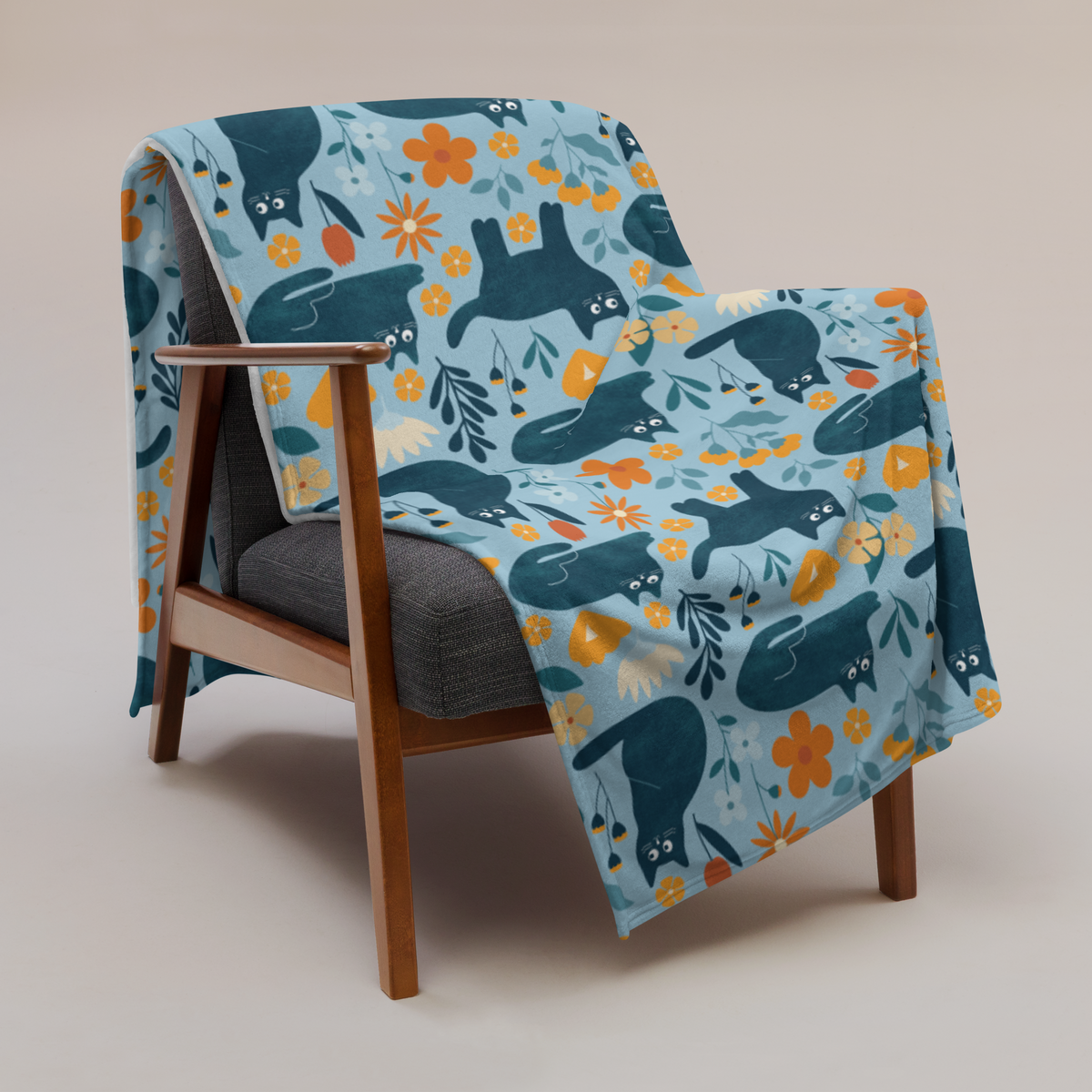 Cat Throw Blanket