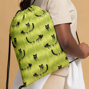 Black Cat Drawstring Bag | Backpack