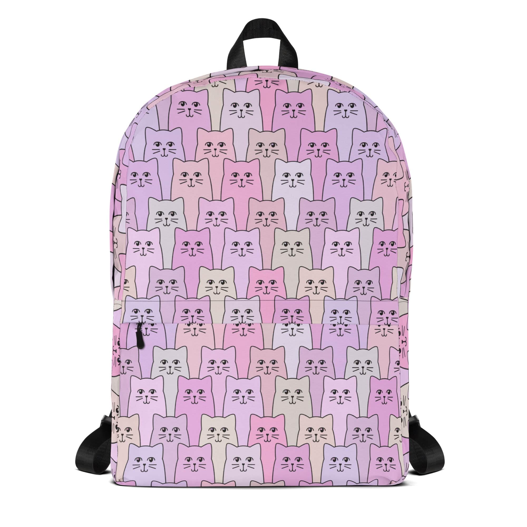 Cat-Themed Backpack | Happy Cat Purple