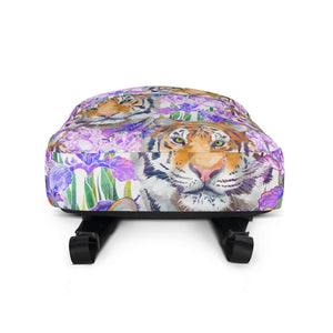 Tiger and Iris Cat-Themed Backpack