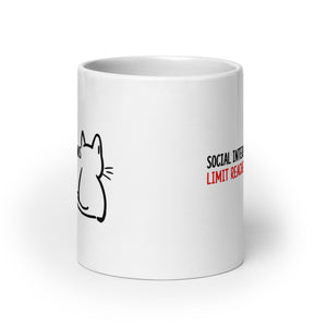 Cat Mug | Social Interactions Limit Reached. Center