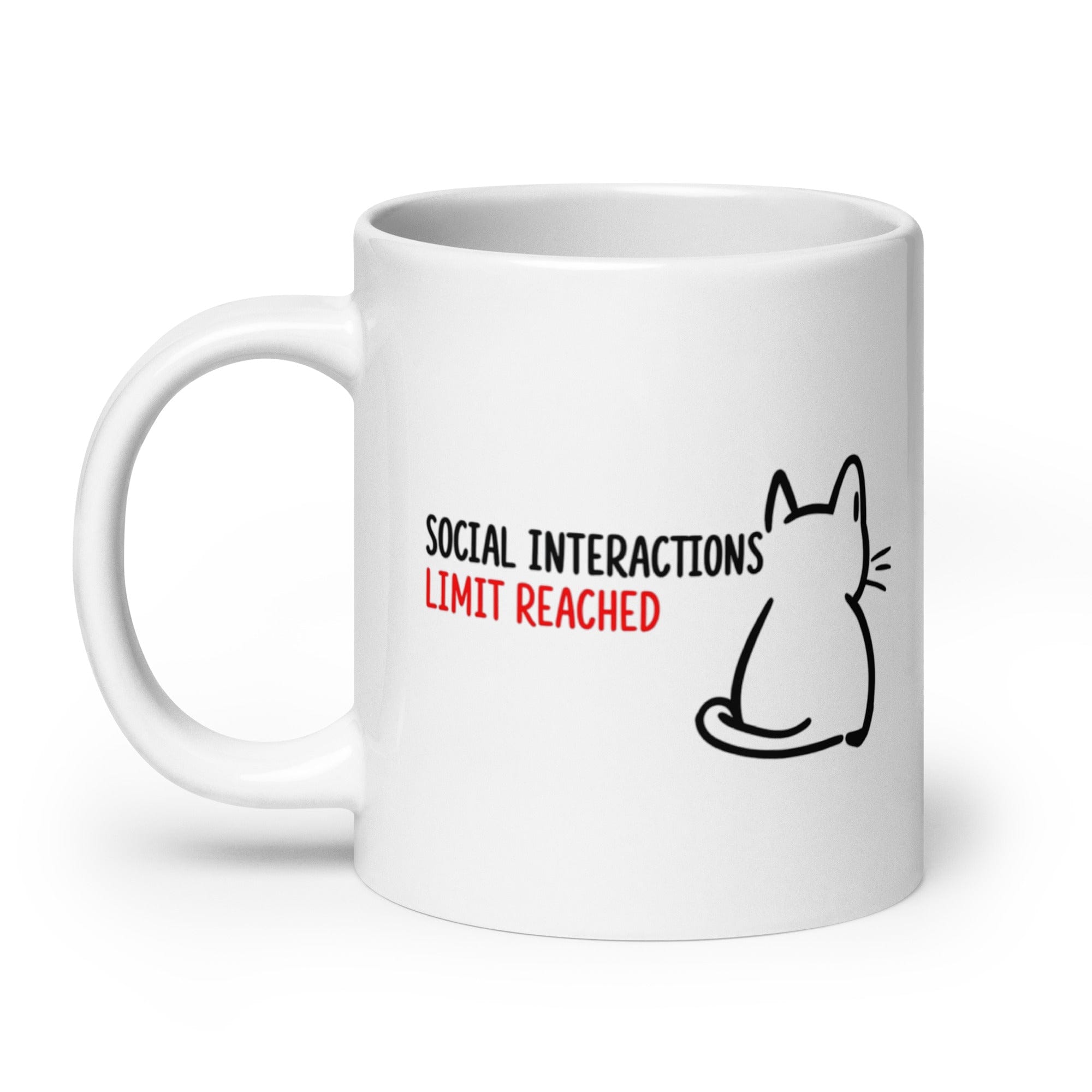 Cat Mug | Social Interactions Limit Reached