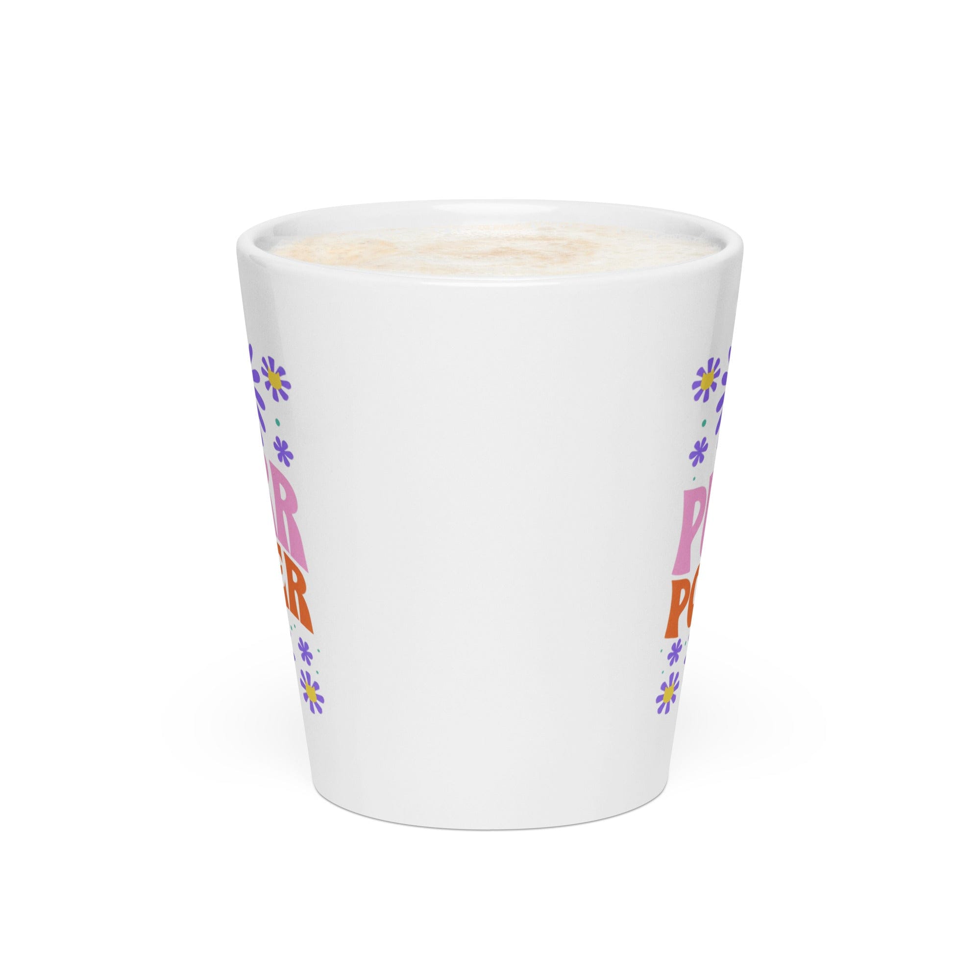 Purr Power Latte Mug. side view