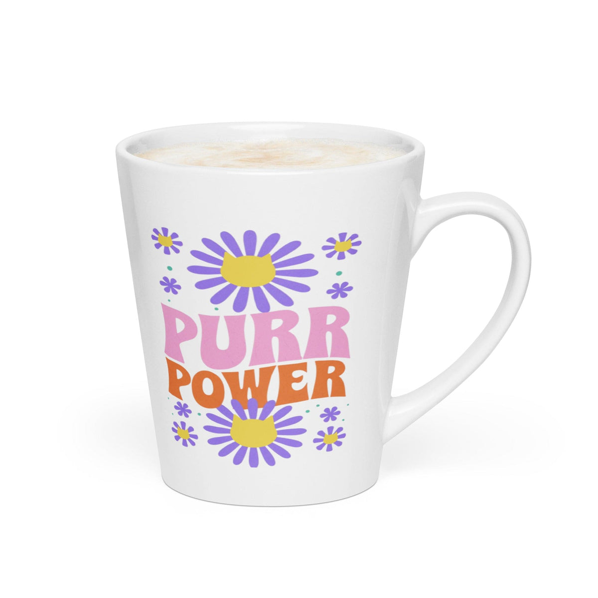 Purr Power Latte Mug right handle