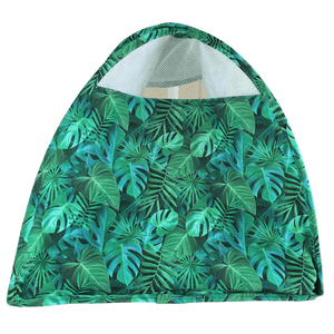 Jungle Greenery Cat Tent Back | The Tiniest Tiger