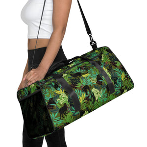 Cat-Themed Duffel Bag | Jungle Panther on model