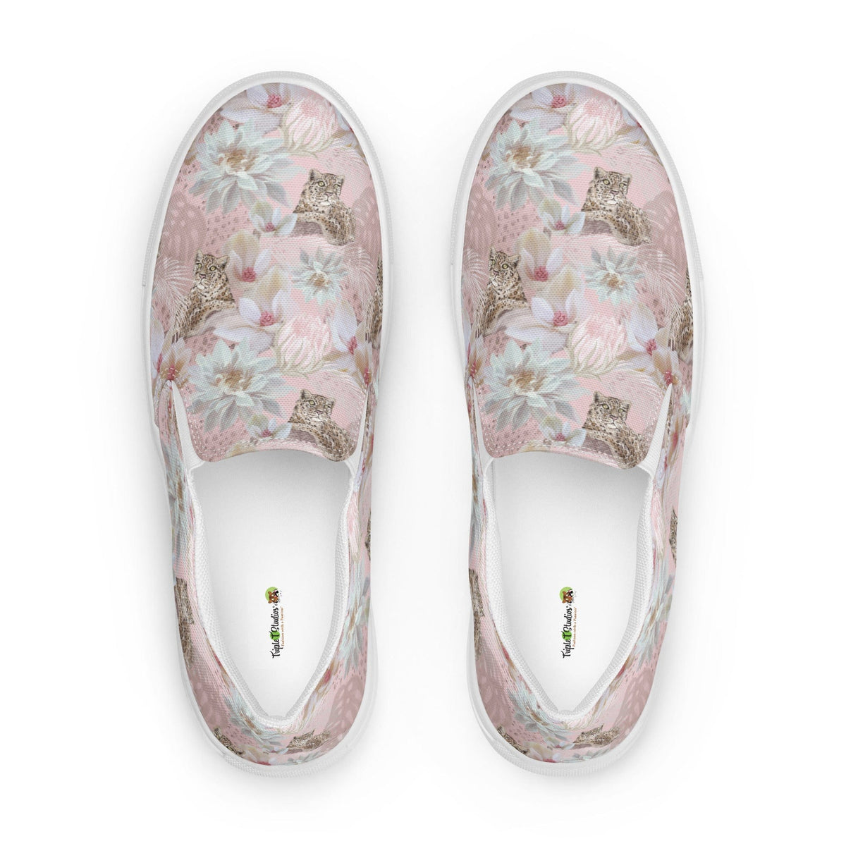 Cat-Themed Slip-On Canvas Shoes | Leopard &amp; Lotus