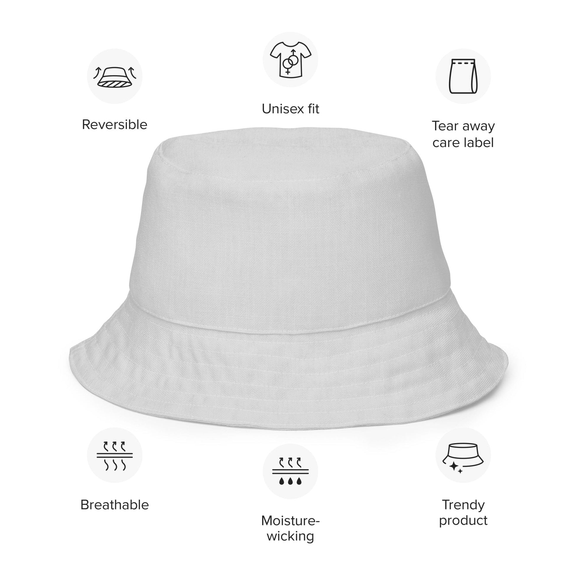 Cat-Themed Reversible Bucket Hat | Leopard and Lotus. Details