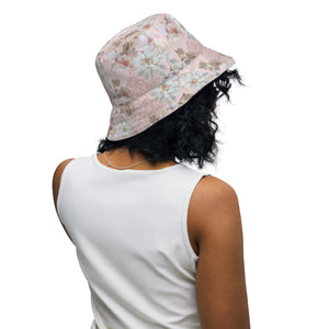 Cat-Themed Reversible Bucket Hat | Leopard and Lotus