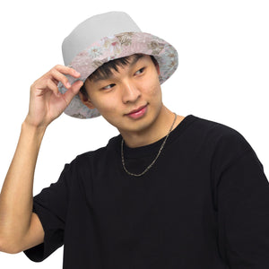 Cat-Themed Reversible Bucket Hat | Leopard and Lotus