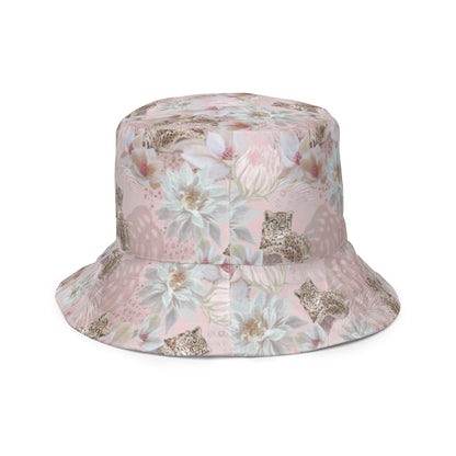 Leopard and Lotus Bucket Hat