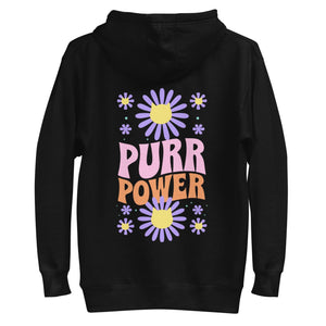 Cat-Themed Hoodie | Purr Power  back