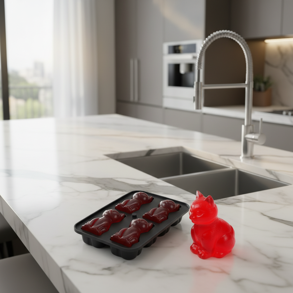 3D Cat Shape Ice Cube Tray