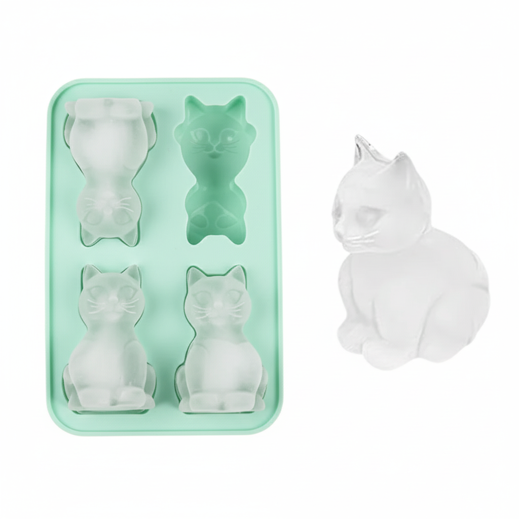 3D Cat Shape Ice Cube Tray