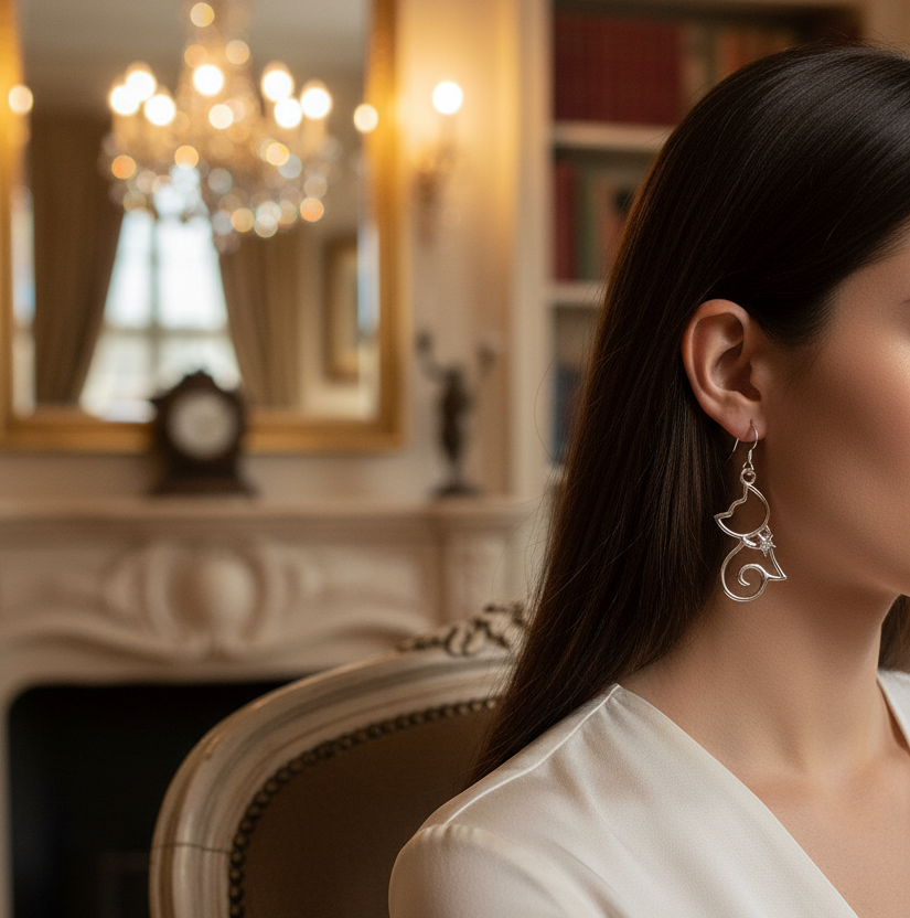 Shining Star Earrings | Sterling Silver