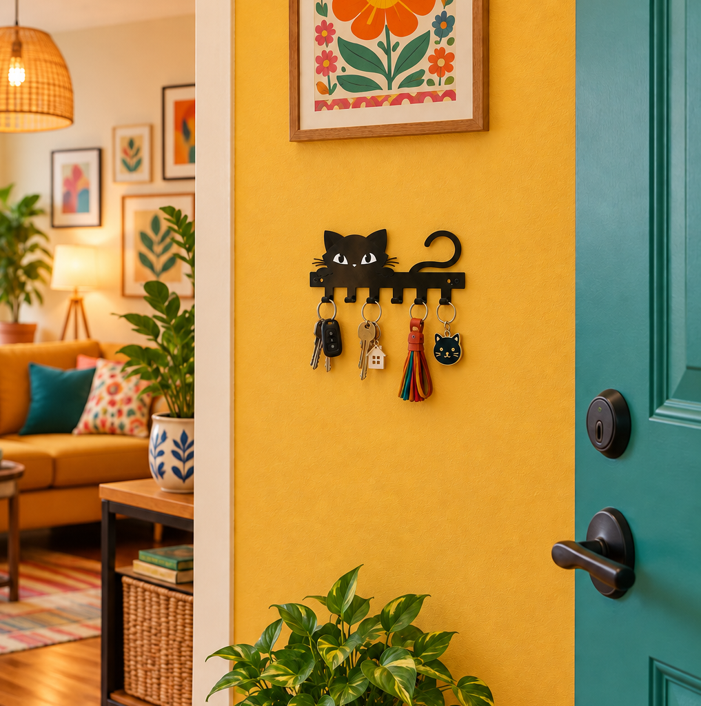 Black Cat Key Holder
