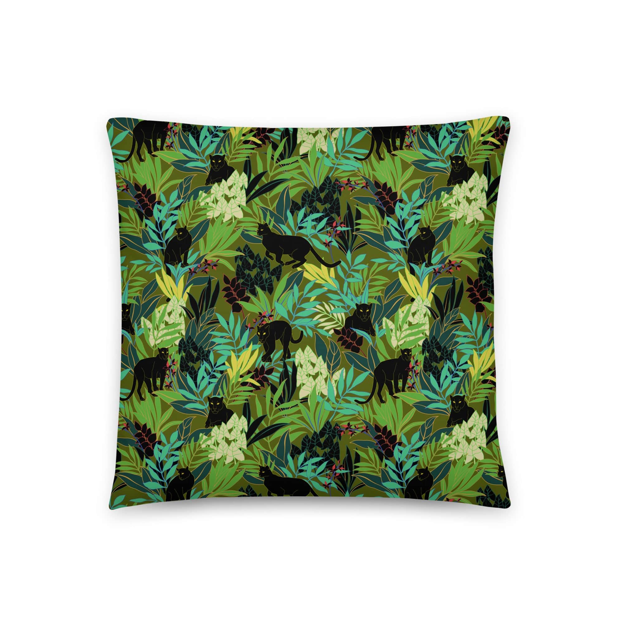 Jungle Panther Accent Cat Pillow