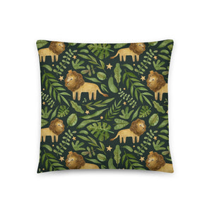 Cat Design Pillow | Lion King of the Jungle Design