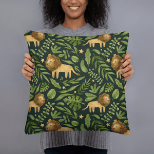 Lion King of the Jungle Accnt Pillow