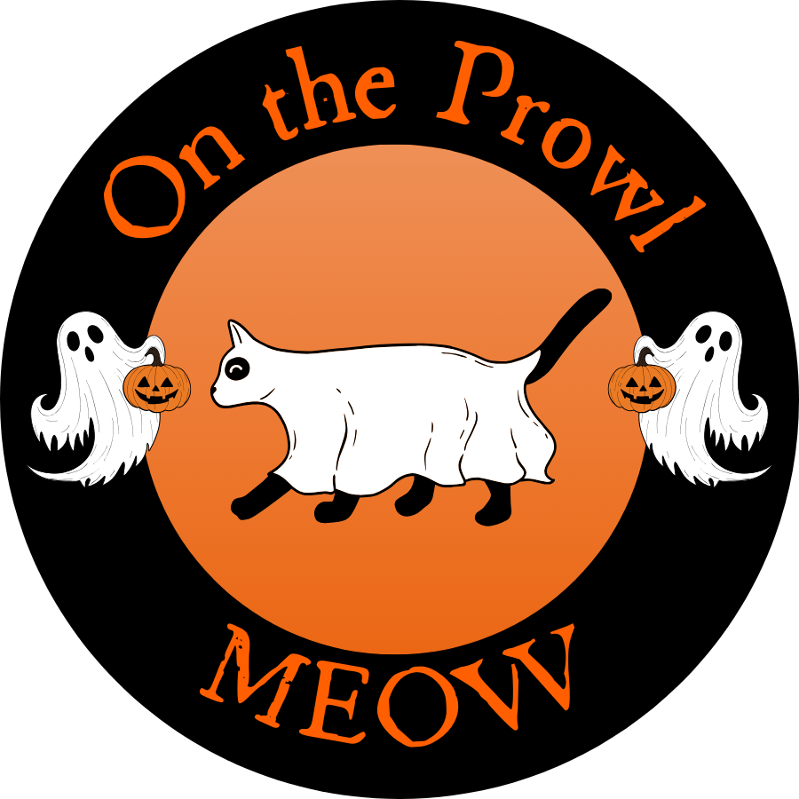 Ghost Cat On The Prowl Halloween Sticker | Printable