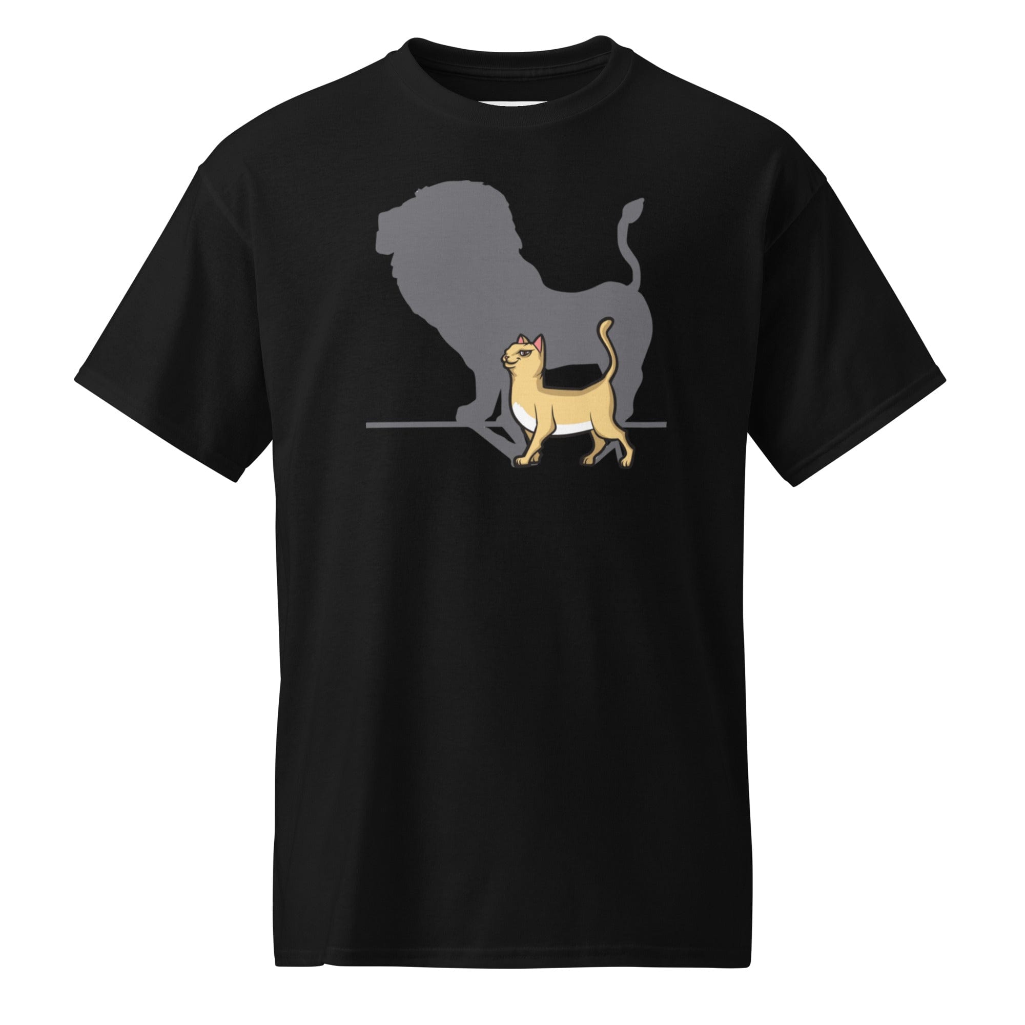 Cat T Shirt. Cat with Lion Shadow