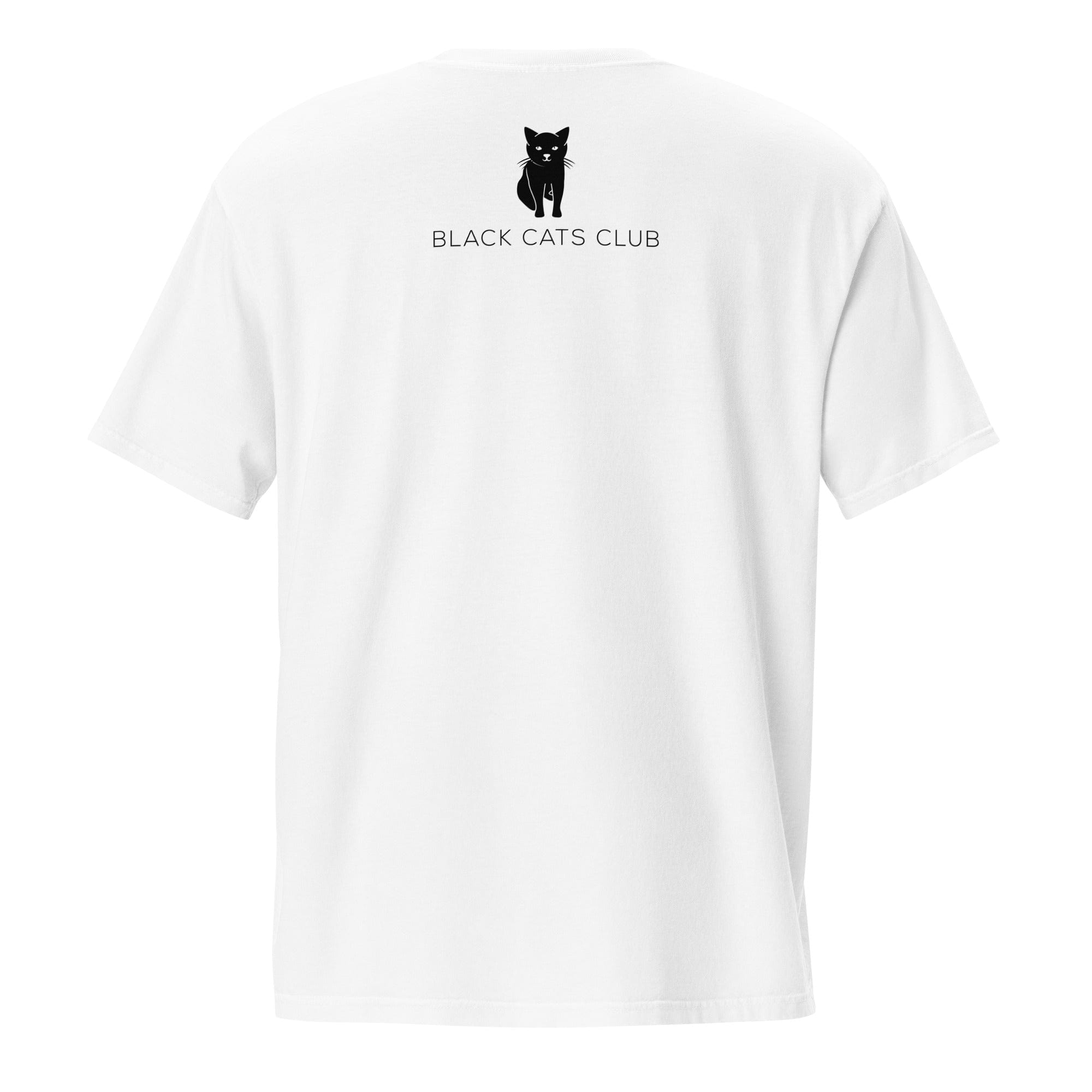 Black Cat Pocket T-Shirt. Back