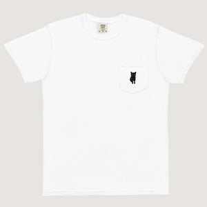 Black Cat Pocket T-Shirt