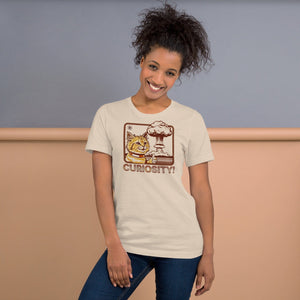 Curiosity T-Shirt on Female Model